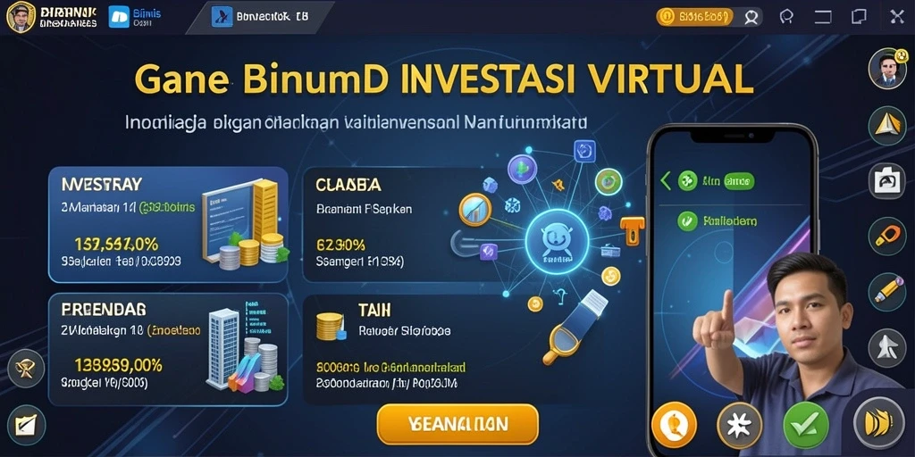 Tampilan antarmuka yang menarik membantu pengalaman bermain.