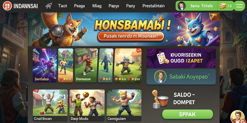 Tampilan grafis HUGO77 yang mengesankan.