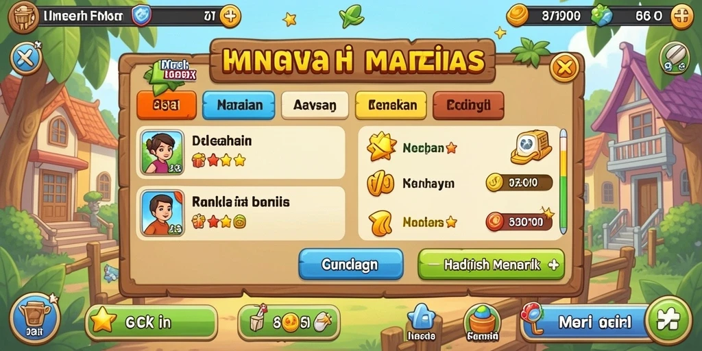 Antarmuka pengguna MAHJONG288 yang menarik dan mudah digunakan.