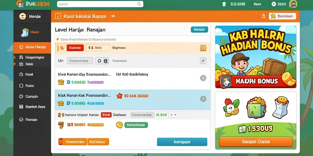 Tampilan antarmuka pengguna yang menarik.