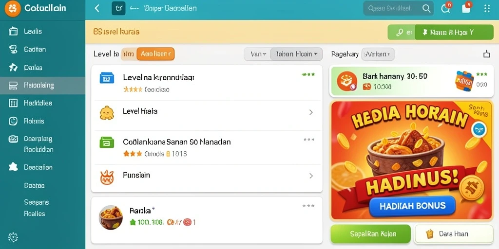 Tampilan antarmuka yang user-friendly dan modern.