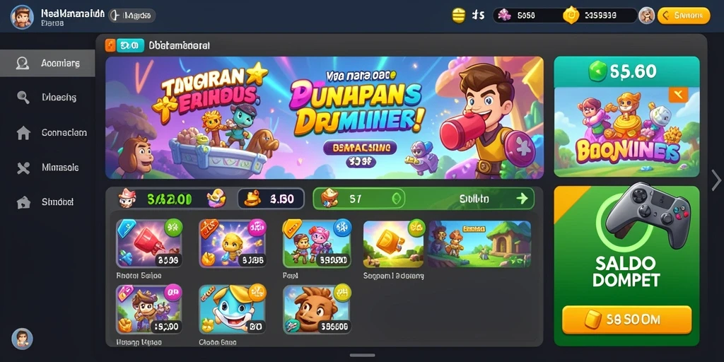 Screenshot menampilkan tampilan utama permainan yang menarik.