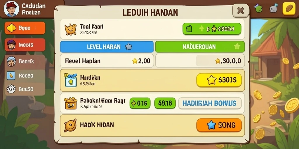 Screenshot menampilkan antarmuka game yang intuitif.