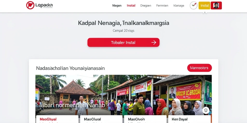 Tampilan utama aplikasi YOWESTOGEL yang menarik dan intuitif.